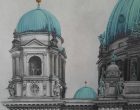 ©MelanTie Berliner Dom Bleistiftzeichnung mit Farbakzente in Acryl 13