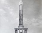 ©MelanTie Siegessäule Berlin Bleistiftzeichnung mit Farbakzent in Acryl 07