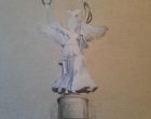 ©MelanTie Siegessäule Berlin Bleistiftzeichnung mit Farbakzent in Acryl 14