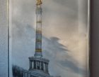 ©MelanTie Siegessäule Berlin Bleistiftzeichnung mit Farbakzent in Acryl 20